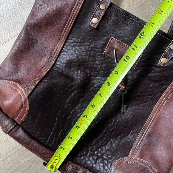 Myra Bag Brown and Cream Tote - Picture 8 of 9